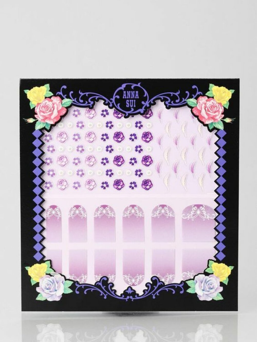 Anna Sui - Pink Rose Nail Art Stickers Sheets